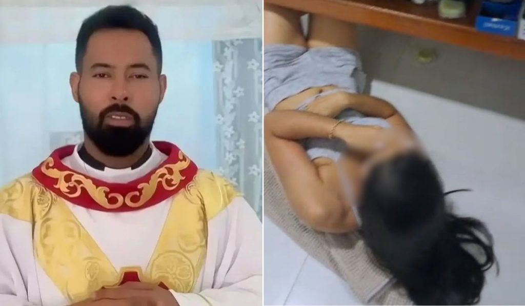 Escândalo: padre é flagrado com noiva de fiel em casa paroquial, mas nega intimidade