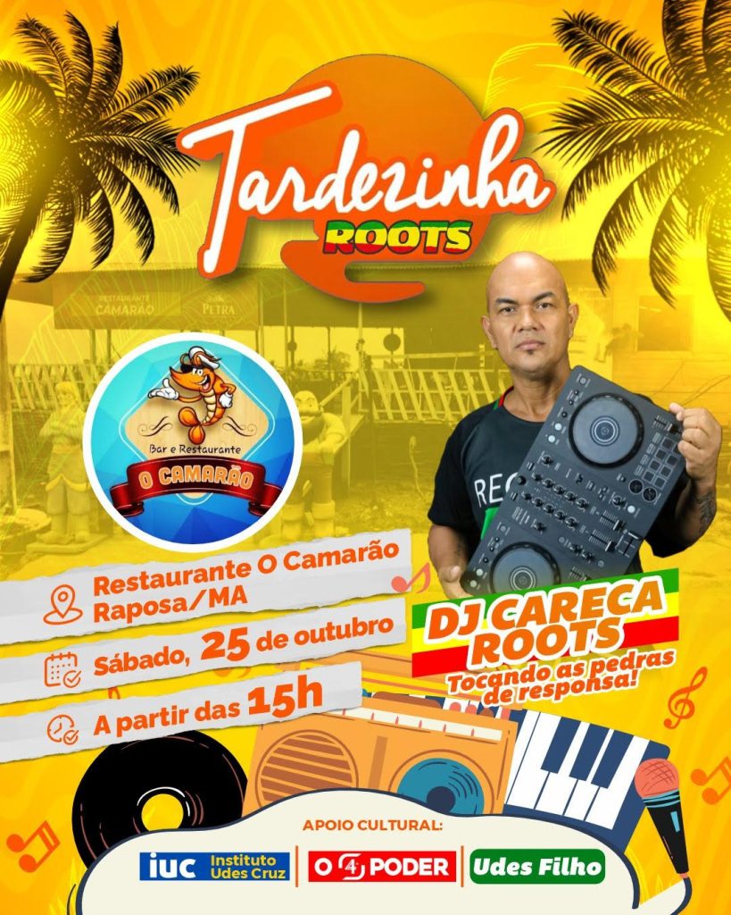 Tardezinha Roots promete um fim de tarde cheio de boas vibrações na orla de Raposa