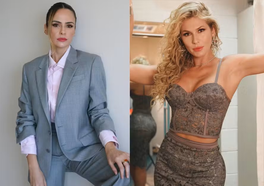 Expressões de Lívia Andrade no ‘Domingão’ chamam atenção da web, e climão com Ana Paula Renault volta à tona