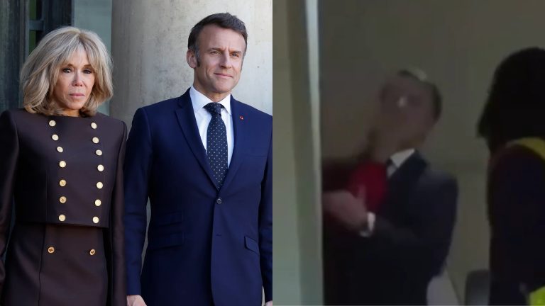 Macron recebe tapa e rumor sobre mensagens com atriz explode na imprensa