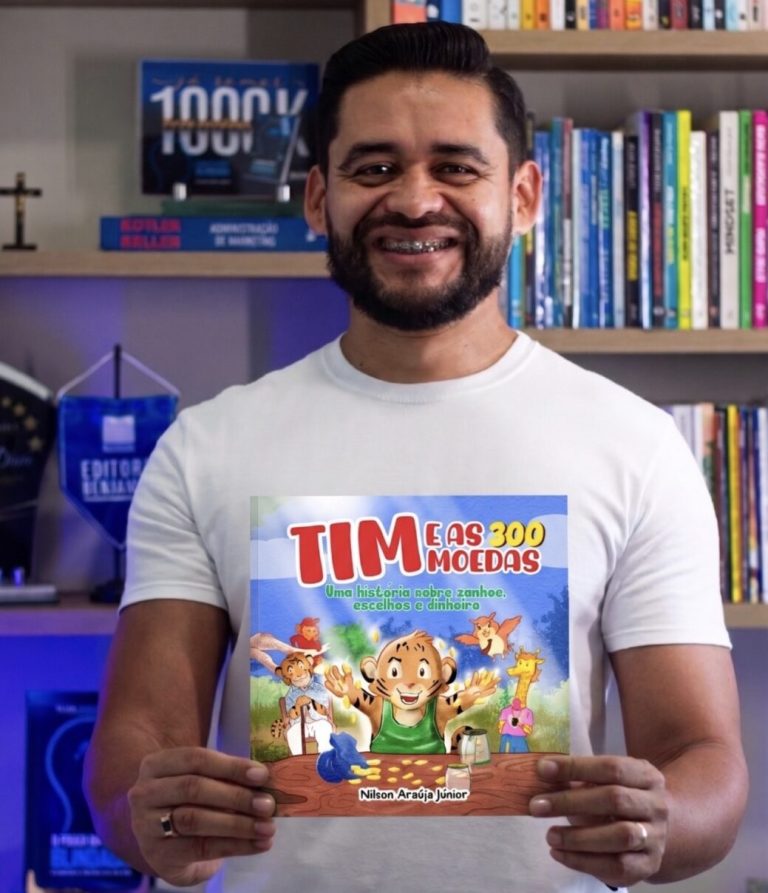 Autor maranhense Nilson Araújo alcança best-seller nacional na Amazon com livro infantil sobre educação financeira