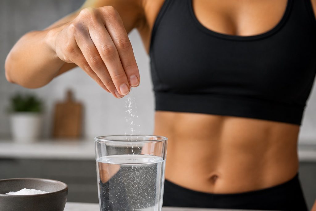 Sal antes do treino: o que a ciência diz sobre a nova moda entre praticantes de exercícios