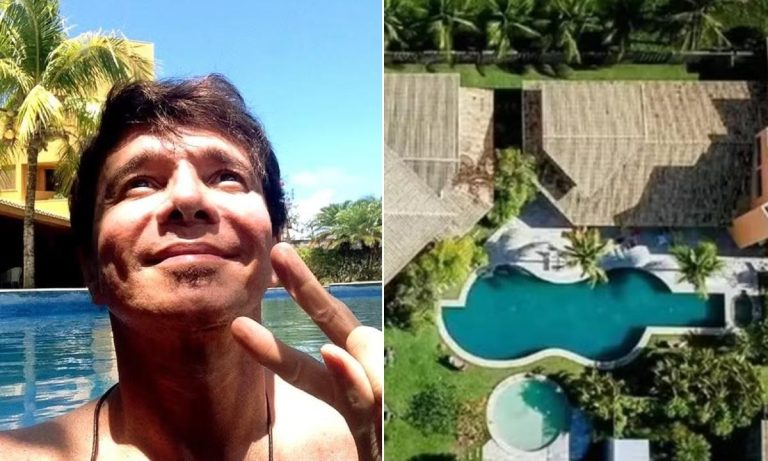 Netinho deixa mansão luxuosa à beira-mar com piscina em formato de violão como herança